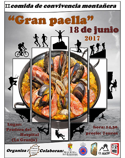 Cartel paellada montañera 2017