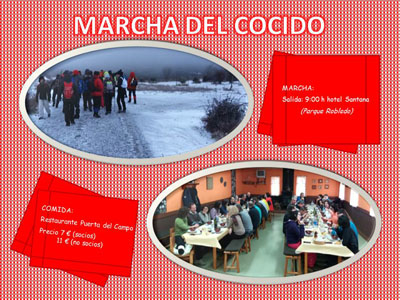 Cartel marcha del cocido 2018