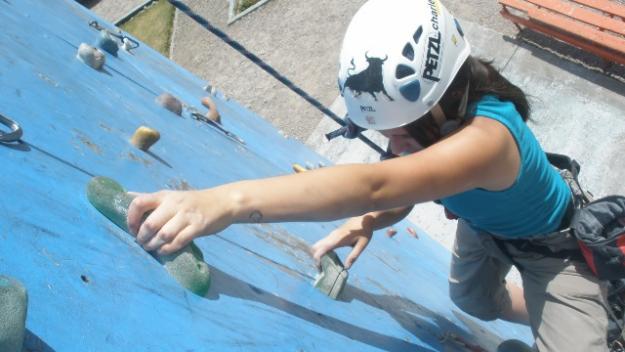Imagen escalada en roc&oacute;dromo